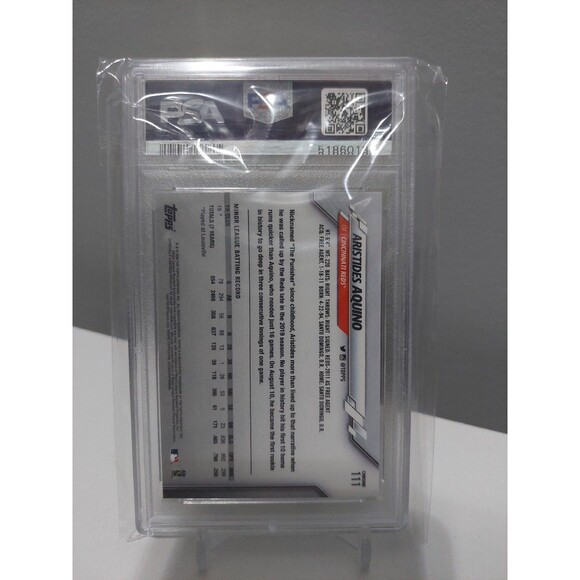 ARISTIDES AQUINO 2020 Topps Chrome RC Rookie #111 PSA 9 MINT - Picture 2 of 2